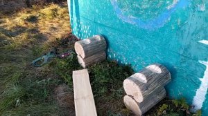 Как сделать лавочку из бревна бензопилой