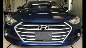 Ремонт Hyundai Elantra 2016 г.в. Окраска капота бампера крыла и порога
