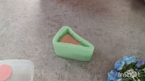Делаю кусочек тортика из мыла.