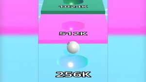 🏀 Ball Run Infinity [[ 2 no. 🏀 in 1024M tile ]] with REVERSE EFFECT iOS gameplay #cutiepie22yt