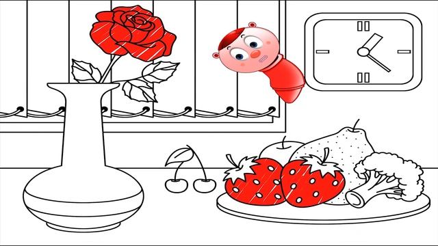 Funny Crayons | Learn The Color Red | Nursery Rhymes TV [Video 4K]