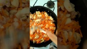 Тушёная картошка с мясом#