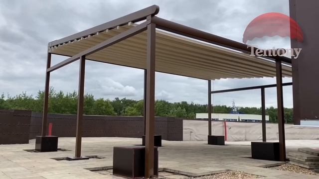 Выдвижная пергола на открытой террасе смотреть онлайн