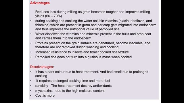 CEREALS-RICE. FOOD SAFETY OFFICER CRASH COURSE DAY-22