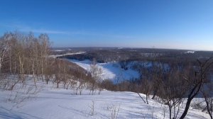Зимний поход,берег реки Суенга