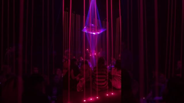 Installation "Light Your Guide LYM". International Media Art Festival HYP