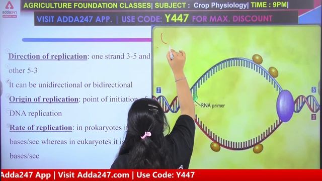 Agriculture Foundation Classes | Crop Physiology #45 | DNA Replication | Rajasthan Pre-PG JET