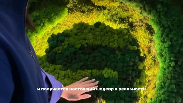 Фитостена, логотип из мха и картина из мха - ECO-STORE