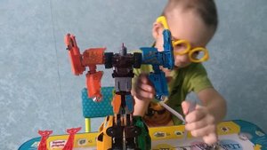 Обзор ТОБОТА ГИГА 7. В гостях у Профессора.TOBOT GIGA 7.#tobot. Для детей. Video For Kids Children