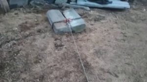 Лебедка МЛ-2000 с двигателем от триммера.