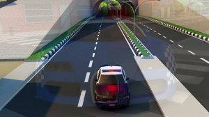 Police cars chase cartoon for children and Monster Machines. Police cartoon for children Kids story