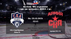 ХК "СКА Серебряные Львы" 14 - ХК "Армия СКА" 14 | 22.12.2024