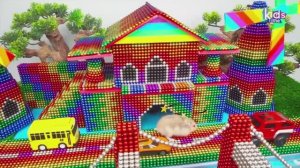 Магнитные шарики - Постройте Дом Magic Track На Реке для Хомячка с помощью Магнитных Шариков