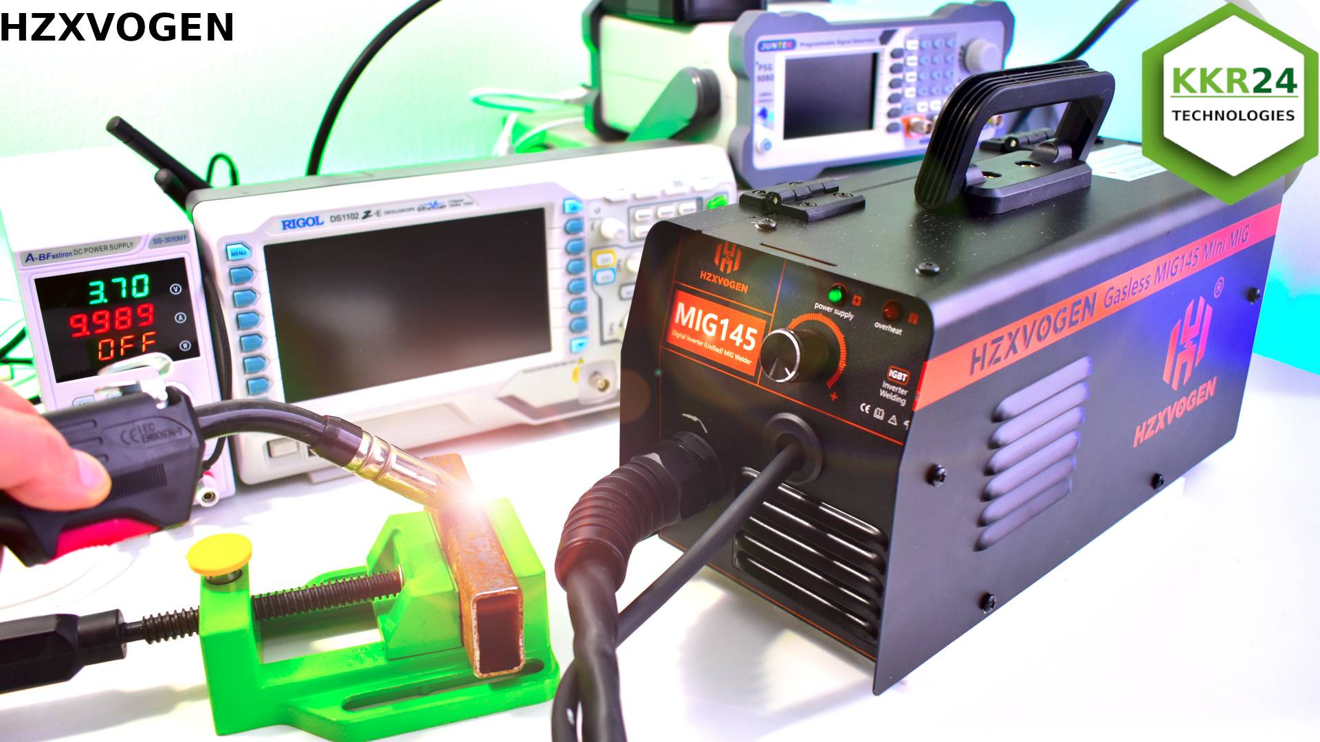 ПОЛУАВТОМАТ!!! Аппарат работает без газа. Сварочный аппарат HZXVOGEN MIG145 смотреть онлайн