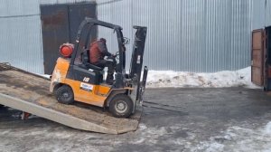 Отгрузка вилочного бензинового погрузчика Hangcha, 2019 г.