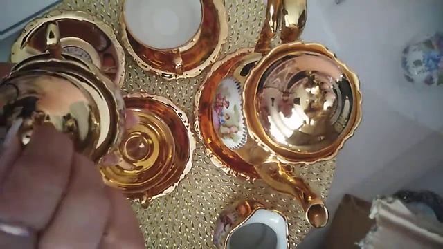 Распаковка золотого сервиза Германия!🇩🇪 смотреть онлайн