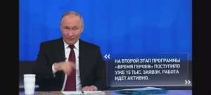 Фрагмент пресс-конференции Владимира Путина 19 декабря 2024 г.