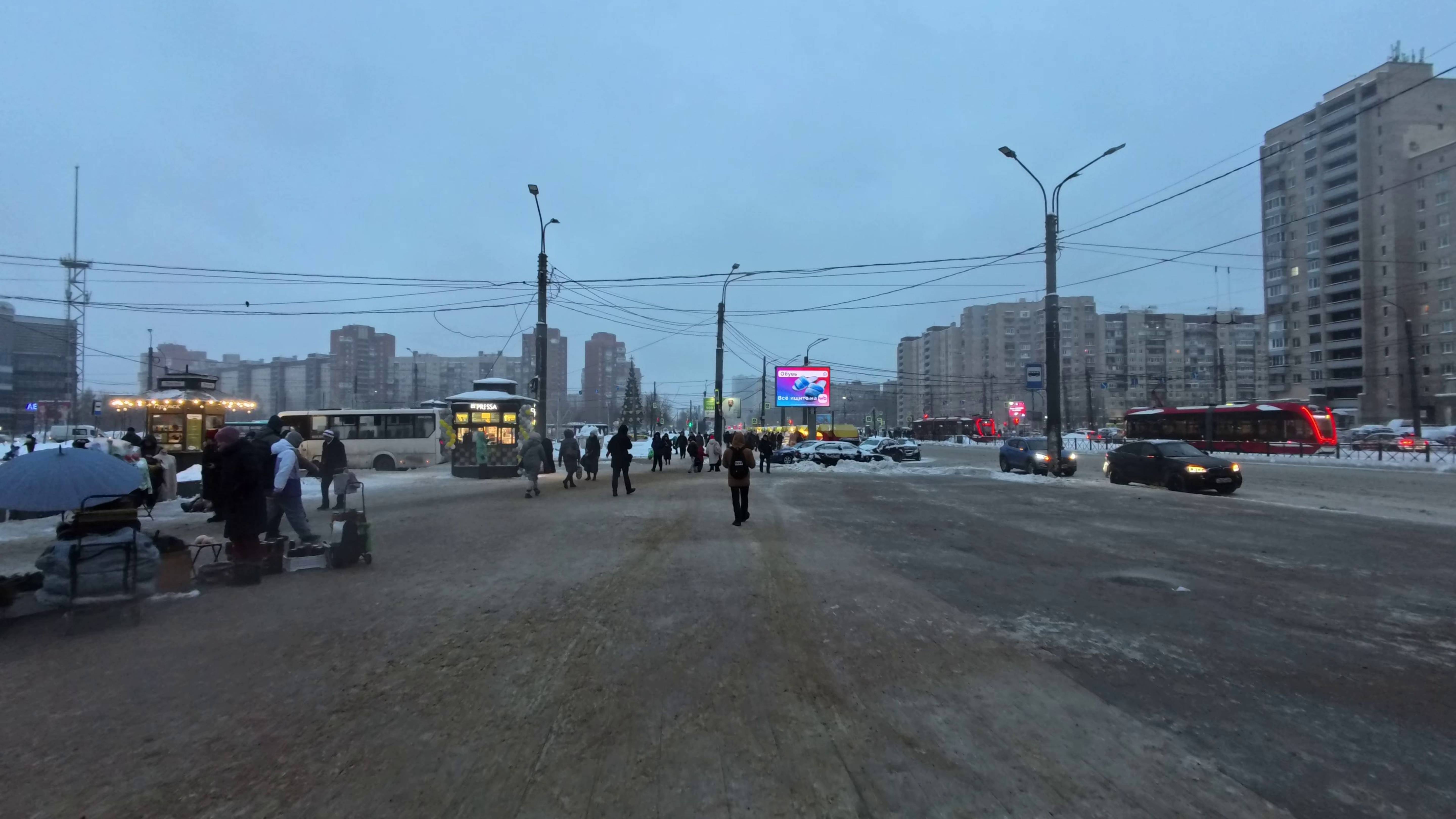 Проспект Большевиков. Декабрь 2024.