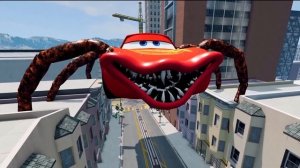 Lightning McQueen Eater Spider | Epic Escape - Coffin Dance Meme Song (COVER)