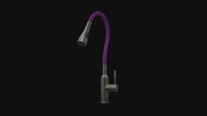 Смеситель для кухни гибким изливом LEMARK EXPERT LM5082S-Violet