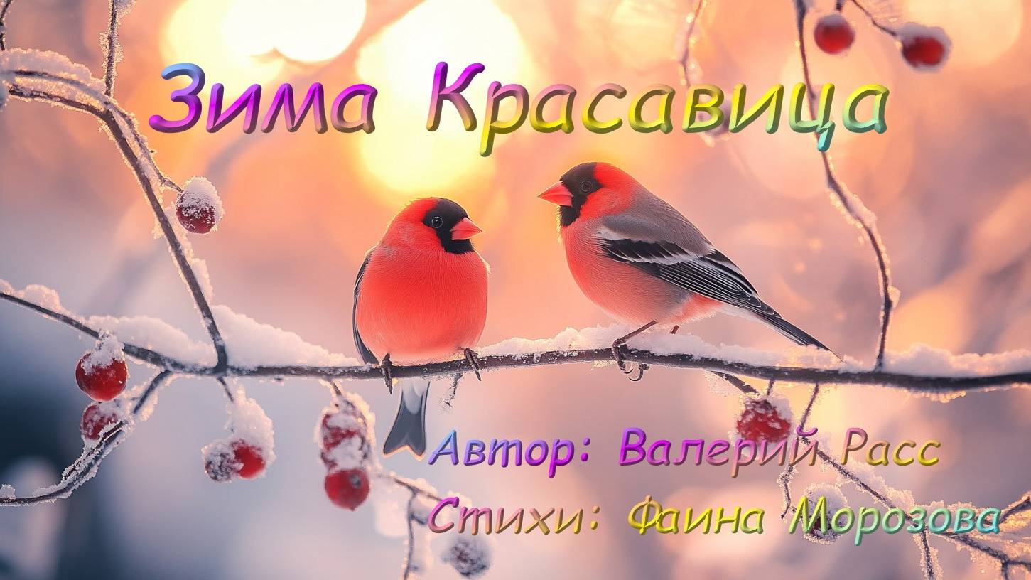 Красивая зимняя песня "Зима Красавица"