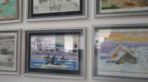 Выставка работ детей художественной школы села Никольское о. Беринга