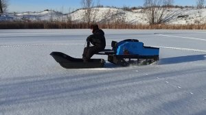 Эмоции от первых "покатух" на мото-толкаче собственной сборки