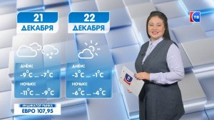 Прогноз погоды на 21 декабря