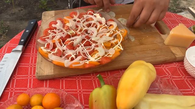 Быстрый САЛАТ за 5 минут Из свежих овощей. ( Рецепт Ранчо у Санчо)