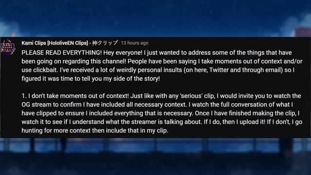 Hololive clipper just destroyed his channel apologized and only made things worse