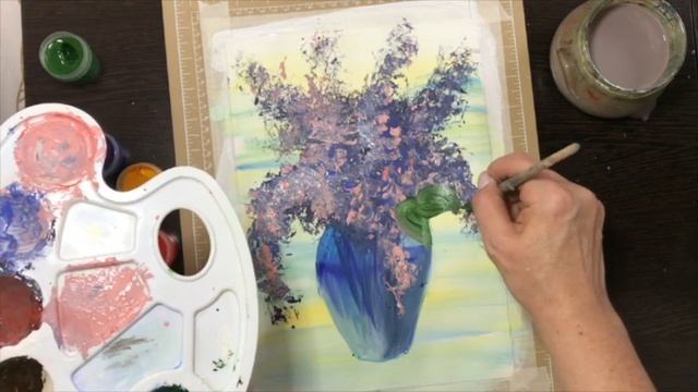 Мастер Класс. Правополушарное рисование "Сирень"
