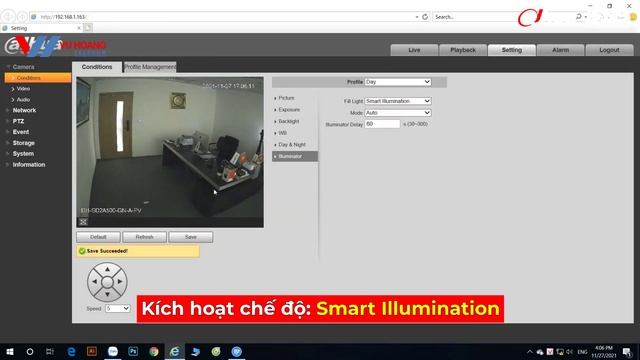 Demo camera PTZ Wifi DAHUA DH-SD2A200-GN-AW-PV (2MP) & DH-SD2A500-GN-AW-PV (5.0MP)