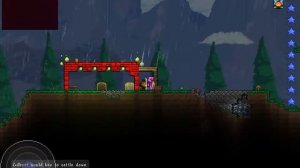 Terraria:My little brother got a pet squashing on his first pumpkin