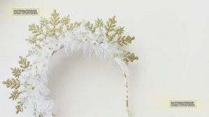 Новогодний ободок "снежинка" ❄❄❄