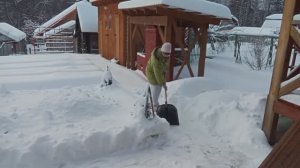 Зима/ЗАВАЛИЛО СНЕГОМ и мы на Дачу/КАРТИНЫ АЛЕНУШКИ.18.12.24г