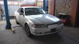 Замена краника печки на Toyota Mark II Тойота Марк 2 JZX 101 1998 года