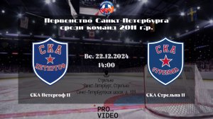 ХК "СКА Петергоф" 11 - ХК "СКА Стрельна" 11 | 22.12.2024