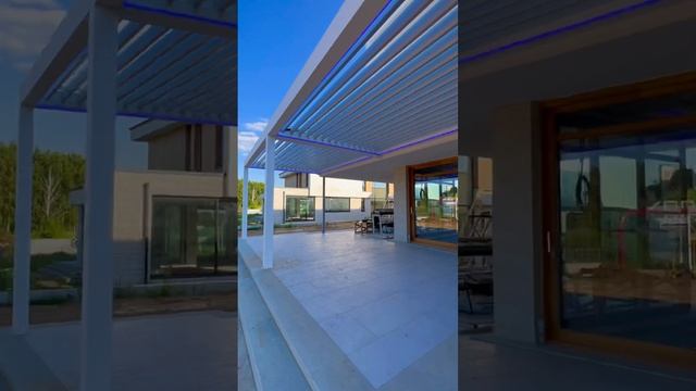 Автоматическая всесезонная биоклиматическая пергола B-500 смотреть онлайн