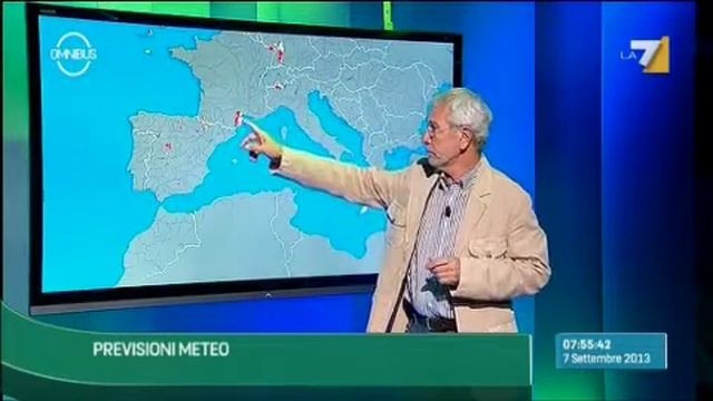 Le previsioni del tempo di sabato 7 settembre 2013 смотреть онлайн