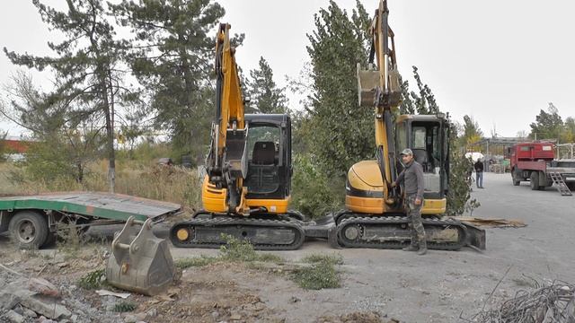 Наглядно, прямая стрела и стрела робот. Мини экскаватор. Mini Excavator. смотреть онлайн