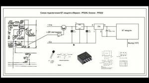 Схема подключения БТ модуля в Верас - РП225