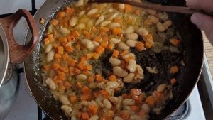 Постный диетический суп с белой кансервированной фасолью.Быстро и вкусно.