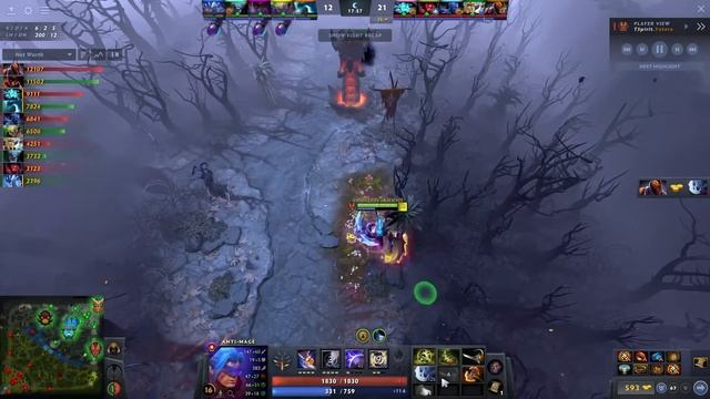 Yatoro Anti-Mage vs mid Doom, Morphling, Underlord - team silence - dota2 смотреть онлайн