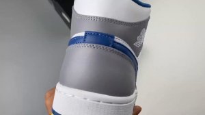 Air Jordan 1 Mid Cement Grey White True Blue DQ8426 014