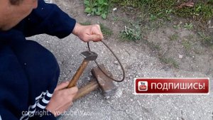 Как согнуть пруток в кольцо за 5 минут очень просто делаем из прутка кольцо