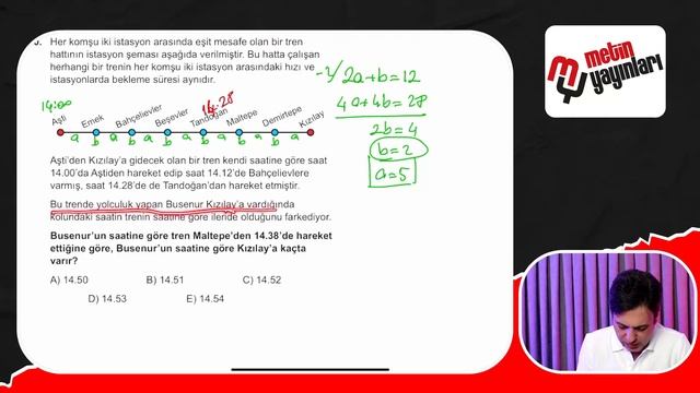 %100 ÖSYM / (2023) MSÜ Kurgusu Matematik Soruları #metinyayınlarıtv.