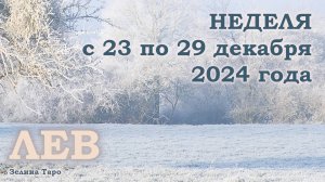 ЛЕВ | Таро прогноз на неделю с 23 по 29 декабря 2024 года
