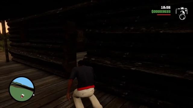 собака играет в  GTA San Andreas Remastered 3