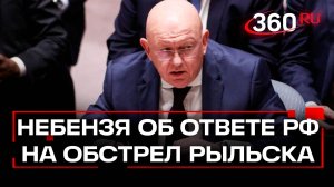 Небензя заявил, что Россия ответит на удар по Рыльску