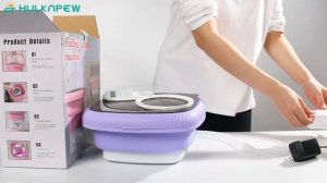 Foldable Washing Machine,6.5L Mini Washer for Apartments,Dormitories, Camping, RV, Travel,Hotels et